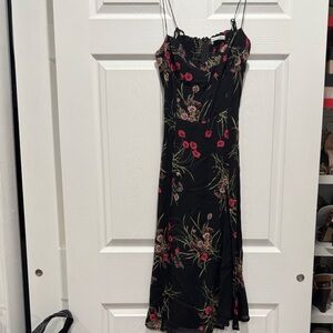 Floral Black Dress